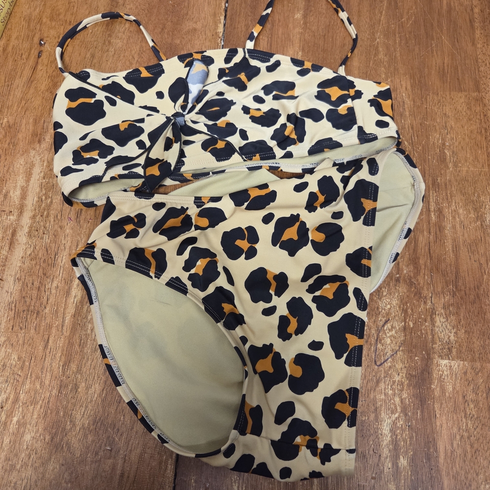 Leopard Print Bikini Set